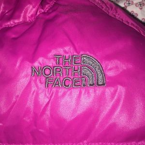Pink kids north face